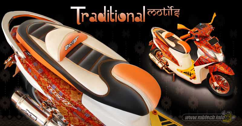 Honda Beat Motif Tradisional Jok Stylish1