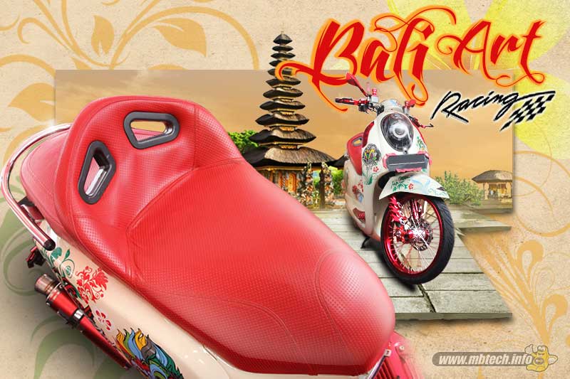 Honda Scoopy Jok Custom Bali Art11
