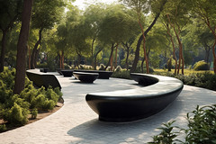 kursi-taman-estetik-percantik-taman-kota